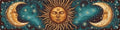 Sun and Moon Metal Sign 4x16 in Decorative Iron Metal Plaque for Door Wall Home Room Farmhouse Street Store Garage Bar Garden Cafe Decor by LMDDFZS