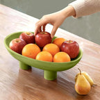Three-Leg Ceramic Fruit Bowl, 12 Inch Oval Serving Dish for Kitchen Counter, Candy or Key Holder, Home Decor Accent (Light Green, 12 inch) - Image 2