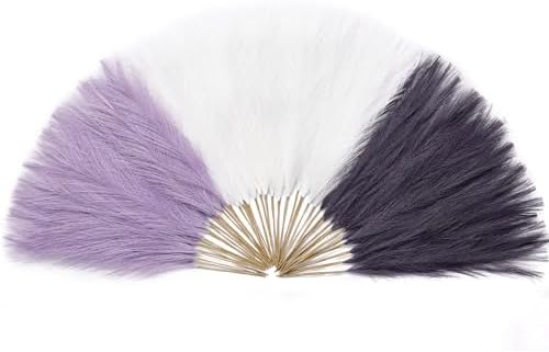 Serwalin 60PCS 17.7" Purple Pampas Grass Decor for Vase Filler Home Decor by Serwalin