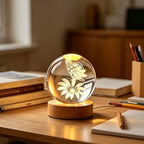 Butterfly Flowers Crystal Ball Gifts for Women Girlfriend Wife Mom Lovers - Image 3