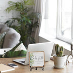 Inspirational Christian Desk Decor, Be Still And Know That I Am God Rutsic Sign, Desk Decorations For Office Home Living Room Bathroom, Eucalyptus Shelf Decor, Wooden Plaque With Stand (03) - Image 5