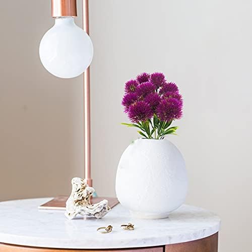 Uieke 10 Pcs Dandelion Artificial Flowers Purple Flowers Fake Plants Flower Bouquet Plastic Flowers for Home DIY Decoration Wedding Decor - Image 3