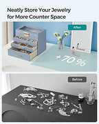 SONGMICS Jewelry Box Organizer, 4-Layer Storage with 3 Drawers, Glass Lid - Image 7