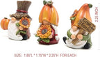 Hodao Thanksgiving Decorations Indoor - Resin Fall Gnome Figurines with Pumpkin and Sunflower, Harvest Autumn Table Decor, for Family and Friends, Holiday Thanksgiving Centerpiece - Image 2