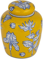 Creative Co-Op Decorative Ceramic Ginger Jar with Lid, Yellow by Unknown