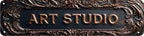 Vintage Tin Art Studio Sign Retro Metal Sign for Outdoor indoor Decoration - Outdoor indoor Funny Wall Art Plaque 4x16 Inch by VintageTinSign