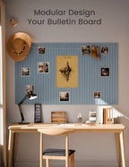 Fluxynara Felt Bulletin Board & Cork Board Alternative 48'' x 36'' - Image 6