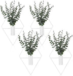 Jexine 4 Pcs Hanging Artificial Planters Wall Decor, White, Eucalyptus by Jexine