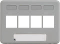 ICC 4-Port Modular Furniture Faceplate by ICC