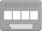 ICC 4-Port Modular Furniture Faceplate by ICC