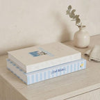 Beautiful Decorative Books - Set of 2 Coastal Boxes for Coffee Table Decor by ZICOTO