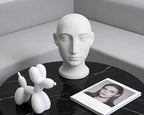 4 Inch Matte White Balloon Dog Sculpture - Image 6