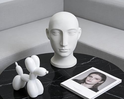 4 Inch Matte White Balloon Dog Sculpture - Image 6