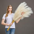 7 Pcs 45" Faux Pampas Grass – Fluffy Artificial Pompous Grass for Tall Floor Vase, Non-Shedding Home Decor, Boho Wedding Flowers, Baby Shower Centerpieces, Bedroom & Living Room Decor (Beige) by AuroraPrime