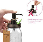 Amolliar Mason Jar Bathroom Accessories Set, 4Pcs Glass Bathroom Set,Bronze - Image 2