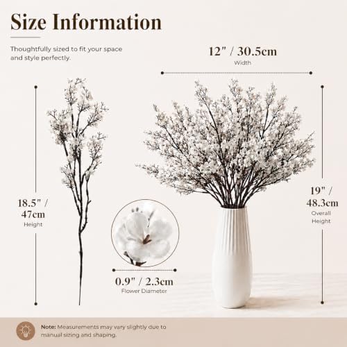 Mandy's 6 Bundles Artificial White Baby’s Breath Flowers - Image 3