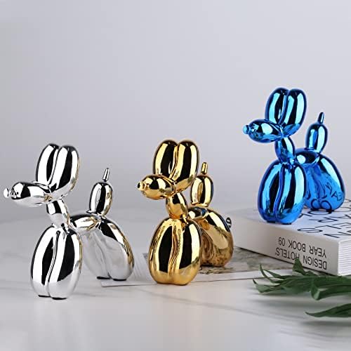 Gold Balloon Dog Decor,Gold Room Decors,Balloon Animal Preppy Room Shelf Decor,Cute Statue Home Decors,Bedroom Modern Sculpture Desk Decoration,Golden Decorations Gifts - Image 5