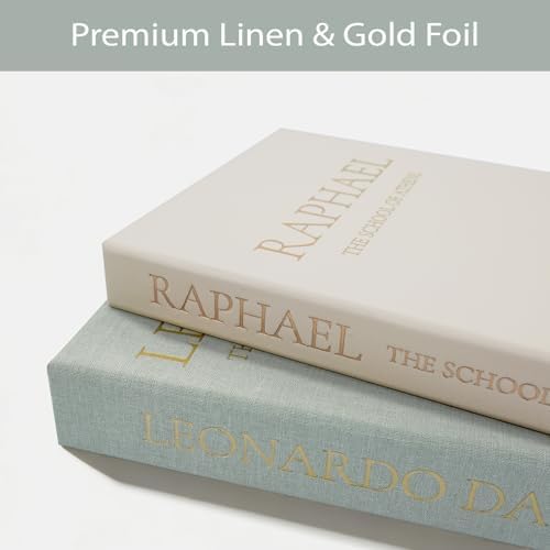 Linen Faux Book Box Set of 3, Decorative Books for Shelves, Fake Books for Decoration with Secret Compartment, Modern Aesthetic Table Decor, Linen Covered Hollow Book Box (GreyGreen-Beige-White) - Image 3