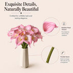 Mandy's 20pcs Pink Calla Lily Artificial Flowers - Image 4