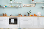 CSWLJS Metal Signs The Secret Ingredient Is Always Love and Butter Sign Funny Kitchen Sign Funny Farmhouse Wall Kitchen Decor Rustic Kitchen Wall Decoration 4x16 in - Image 4
