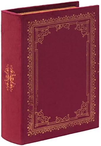 VW Vintiquewise Decorative Vintage Book Shaped Trinket Storage Box - Red - Image 6