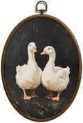 Cottage core Goose Oval Wall Art, Vintage Goose Decor, Waterproof by Unknown