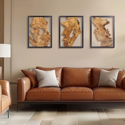 Modern Wood Wall Decor- Natural wood Handcrafted Rustic Charm for Your Home - Perfect for Living Room, Bedroom,Kitchen,or Office - Image 6