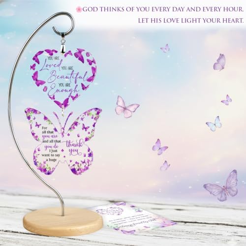 You are Enough Butterfly Ornament - Christmas Thank You Gift for Teacher - Image 7