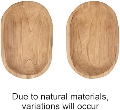 Bloomingville Hand-Carved Paulownia Wood Bowl, Natural - Image 6