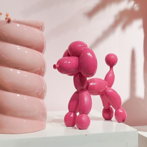 Guichifun Balloon Dog Décor Sculpture, Pink, 7" - Image 4