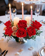 Coferset 50pcs Velvet Artificial Roses Flowers in Bulk,Red - Image 3