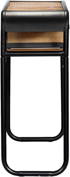 Console Table with 1 Drawer and 2 Compartments, 46.5"x11.8"x29.5" Solid Mango - Image 4
