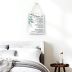 BELLOWDEER Bible Verse Psalm 23 Christian Gifts, Inspirational Wall Decor, Scripture Wall Art Wooden Hanging Sign for Modern Home Office Bathroom Bedroom Wall Art Decor 8x10 Inches - Image 3