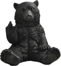 12" Hilarious Papa Bear Middle Finger Statue – Outdoor Decor by JFSM+INC.