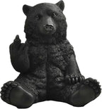 12" Hilarious Papa Bear Middle Finger Statue – Outdoor Decor by JFSM+INC.