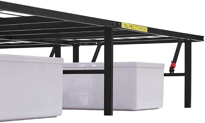 Amazon Basics Bed Frame with Ample Underbed Storage, Foldable Metal Platform - Image 10