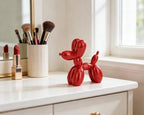 4 Inch Glossy Red Balloon Dog Sculpture - Image 3