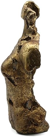 Lukitas Abstract Female Bust Statue Sculpture Home Decor, Golden, Resin 16" - Image 4