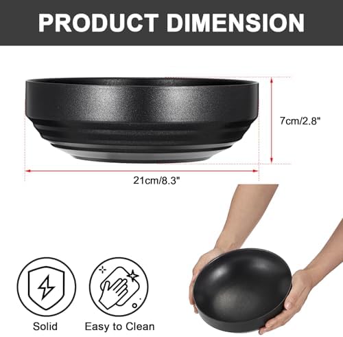 Key Bowl for Entryway Table, 8.3" Decorative Bowl for Keys, Black - Image 3