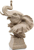 H&W Sandstone Elephant Statue Decoration, Great Collectible Figurines by HW