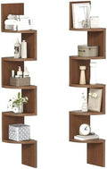 HOOBRO Corner Shelf Wall-Mounted, Set of 2 Floating Corner Shelves for Wall by HOOBRO