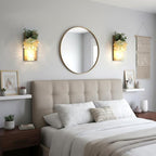 Rustic Mason Jar Wall Sconces Set of 2, Large Jacobean - Image 3