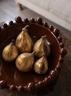 Creative Co-Op Resin Figs with Gold Finish (Set of 5 Pieces) - Image 6