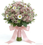 Kimura's Cabin 6pcs Fake Hydrangeas Flowers Vintage Artificial Silk Hydrangea Bouquets with Stems for Wedding Party Home Table Core Decoration (Green Purple, Pack of 6) - Image 5