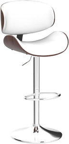 YaFiti Bar Stools Set of 2, Bentwood Adjustable Height Swivel Bar Stools - Image 5