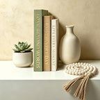 Aesthetic Decorative Books, Set of 3 Fake Book Boxes with Storage Space by Bklvy