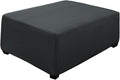 Super Stretch Ottoman Cover- Soft Form Fit Ottoman Cover Rectangular Ottoman by UOIJAY