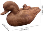 Hymmah Duck Home Decor Statue Rustic Home Decorations for Living Room, Boho Sculpture Resin Animal Collectible Figurines for Indoor Decor - Image 2