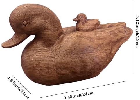 Hymmah Duck Home Decor Statue Rustic Home Decorations for Living Room, Boho Sculpture Resin Animal Collectible Figurines for Indoor Decor - Image 2