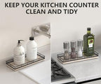 Bathroom Tray for Counter Top Organizer, Ash Wood Vanity Tray - Image 4